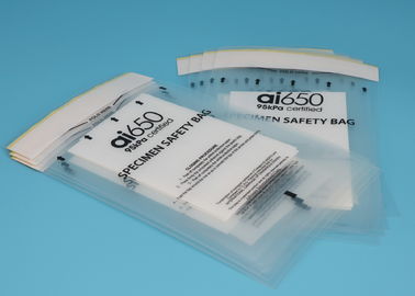 Hospital Specimen Shipping 95 Kpa Pressure Bags Self Adhesive  Biodegradable
