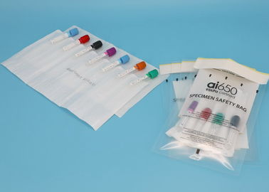 Exempt Specimen Packaging 95 Kpa Pressure Bags With An Absorbent Pocket Sleeve Inside