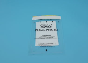 Pressure Resistant  95kPa Specimen Bags For Blood Specimen Transportation