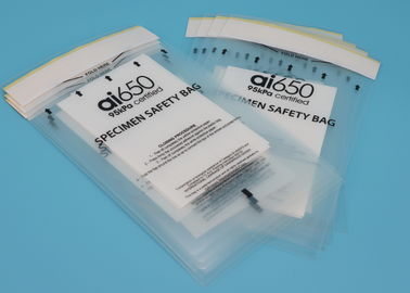 IATA Approved 95kPa Compliant Transport Bags 95kPa Biohazard Plastic Bag