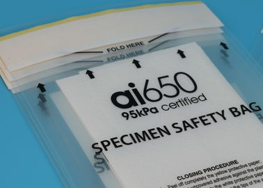 Customized Size  95kPa Specimen Bags Biological 95kPa Compliant Transport Bags