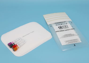 Transparent 95kPa Specimen Bags Specimen Packing With Strong Self Adhesive Seal
