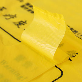 Thick Benchtop   Biohazard Waste Bags Ldpe / HDPE Yellow Medical Waste Bags