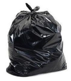 60 Gallon Biohazard Plastic Bag Black Color Waterproof Bio Degradable