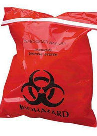 Large Autoclavable Biohazard Plastic Bag Heat Seal  15 - 100 Micron Thickness