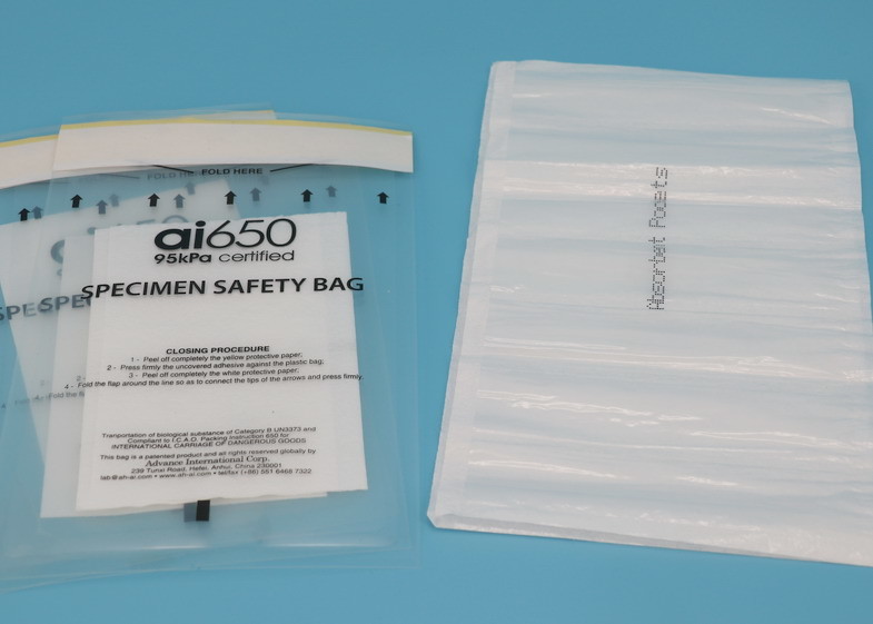 Ai650 95kpa Compliant Transport Bags   Gravure Printing Surface For Laboratory