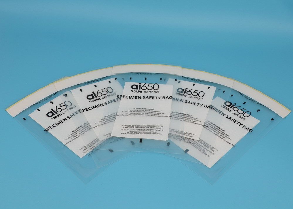 Transparent 95kPa Compliant Transport Bags   Size 6" x 9.5" / 9.75" x 11.75"