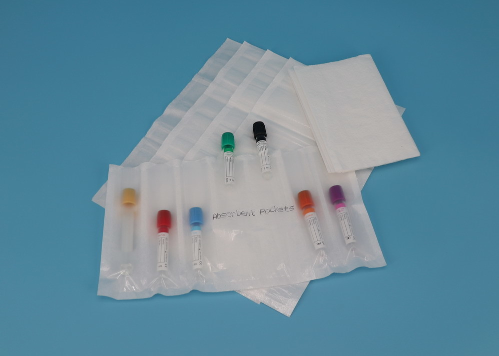 Multi Sized Absorbent Sleeves waterproof  For Lab Sample Transport Packing