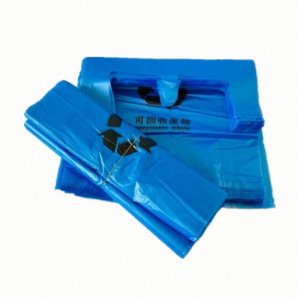 Recyclable Biohazard Plastic Bag Flat Opening For Garbage Packaging ISO14001